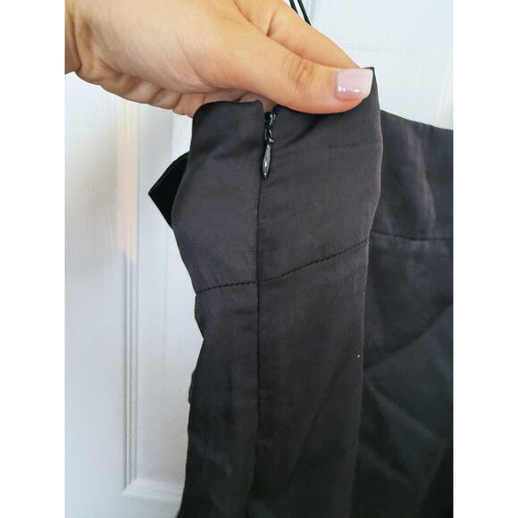 NWT Susana Monaco Mini Dress 4 Black Ruffle Cocktail Party Event Old Money - Picture 8 of 8